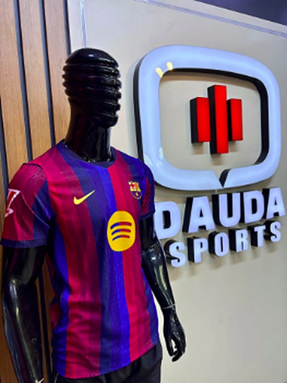 Barcelona striped home jersey